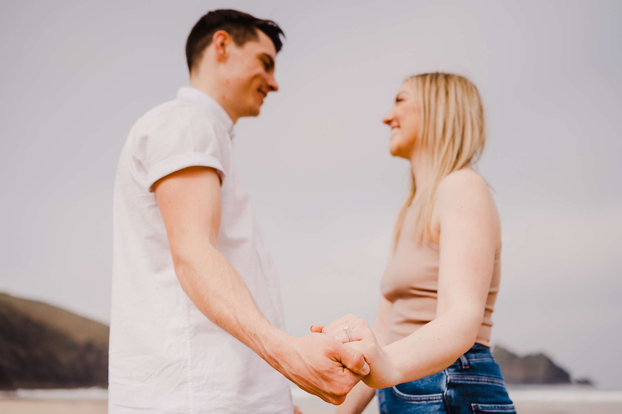 Proposal at Holywell Bay, Cornwall, UK