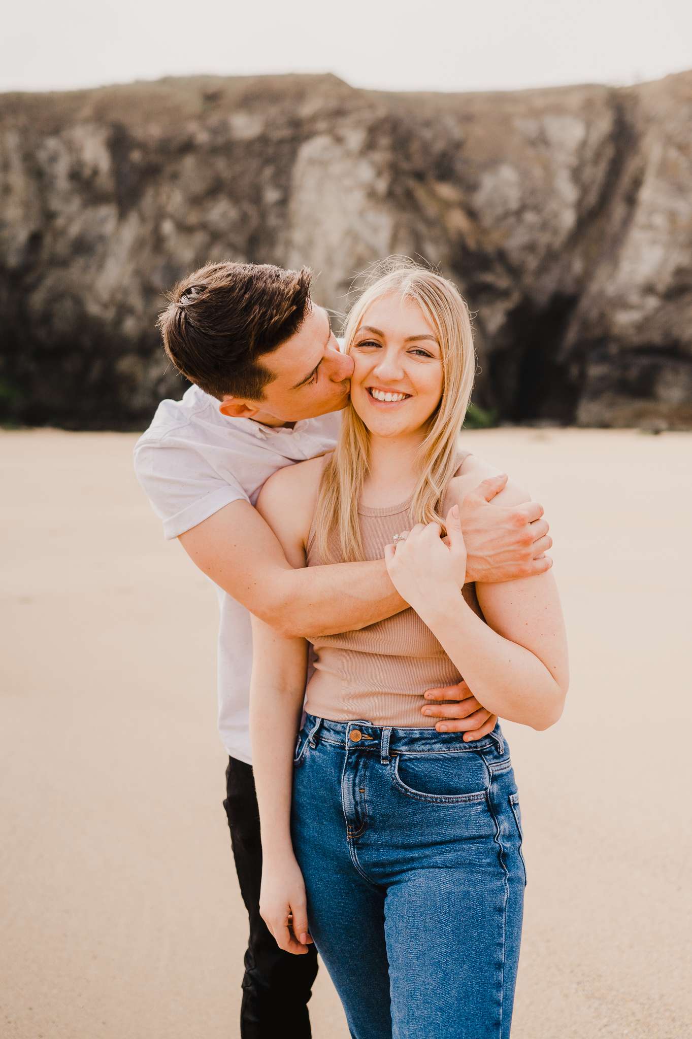 Proposal at Holywell Bay, Cornwall, UK