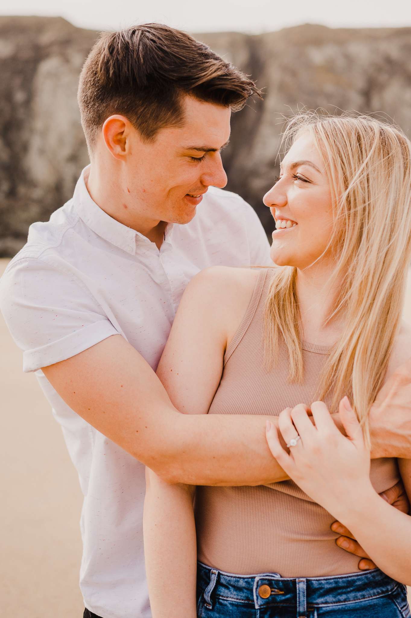 Proposal at Holywell Bay, Cornwall, UK
