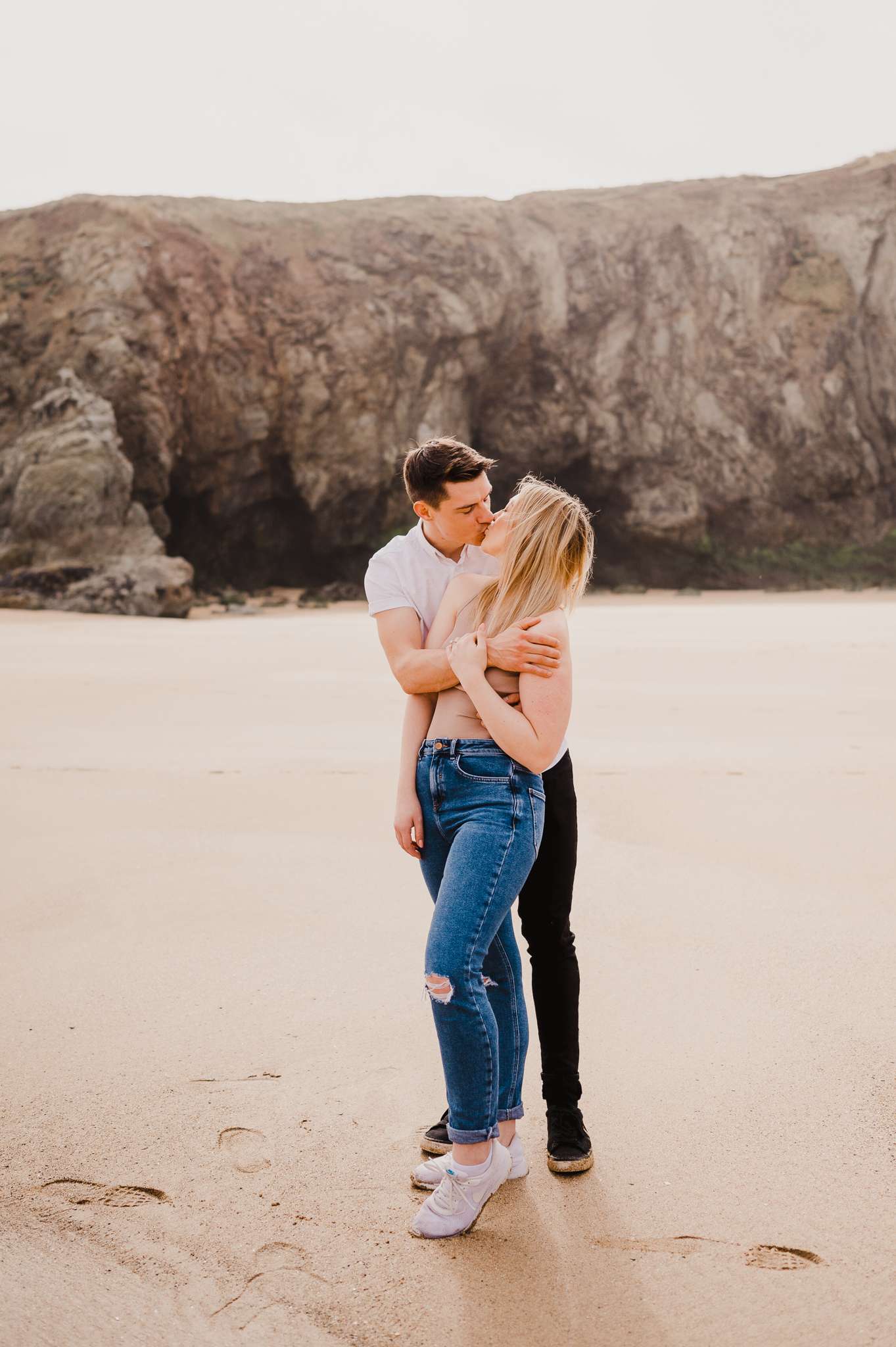 Proposal at Holywell Bay, Cornwall, UK