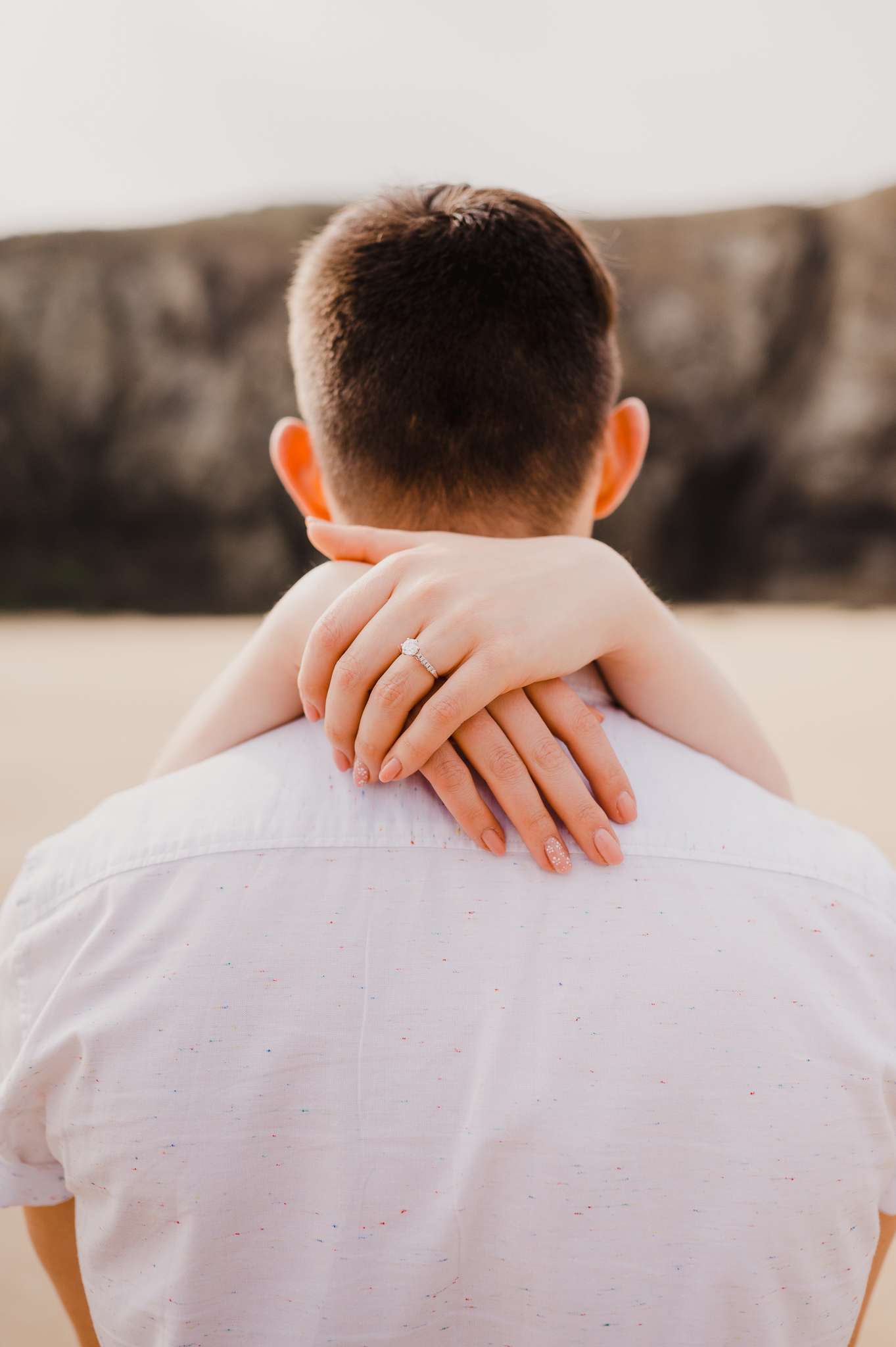 Proposal at Holywell Bay, Cornwall, UK