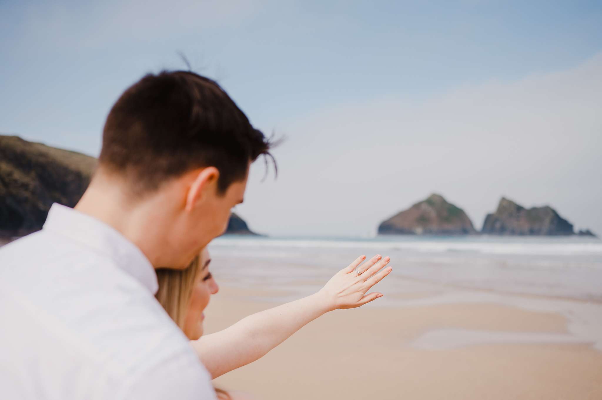 Proposal at Holywell Bay, Cornwall, UK
