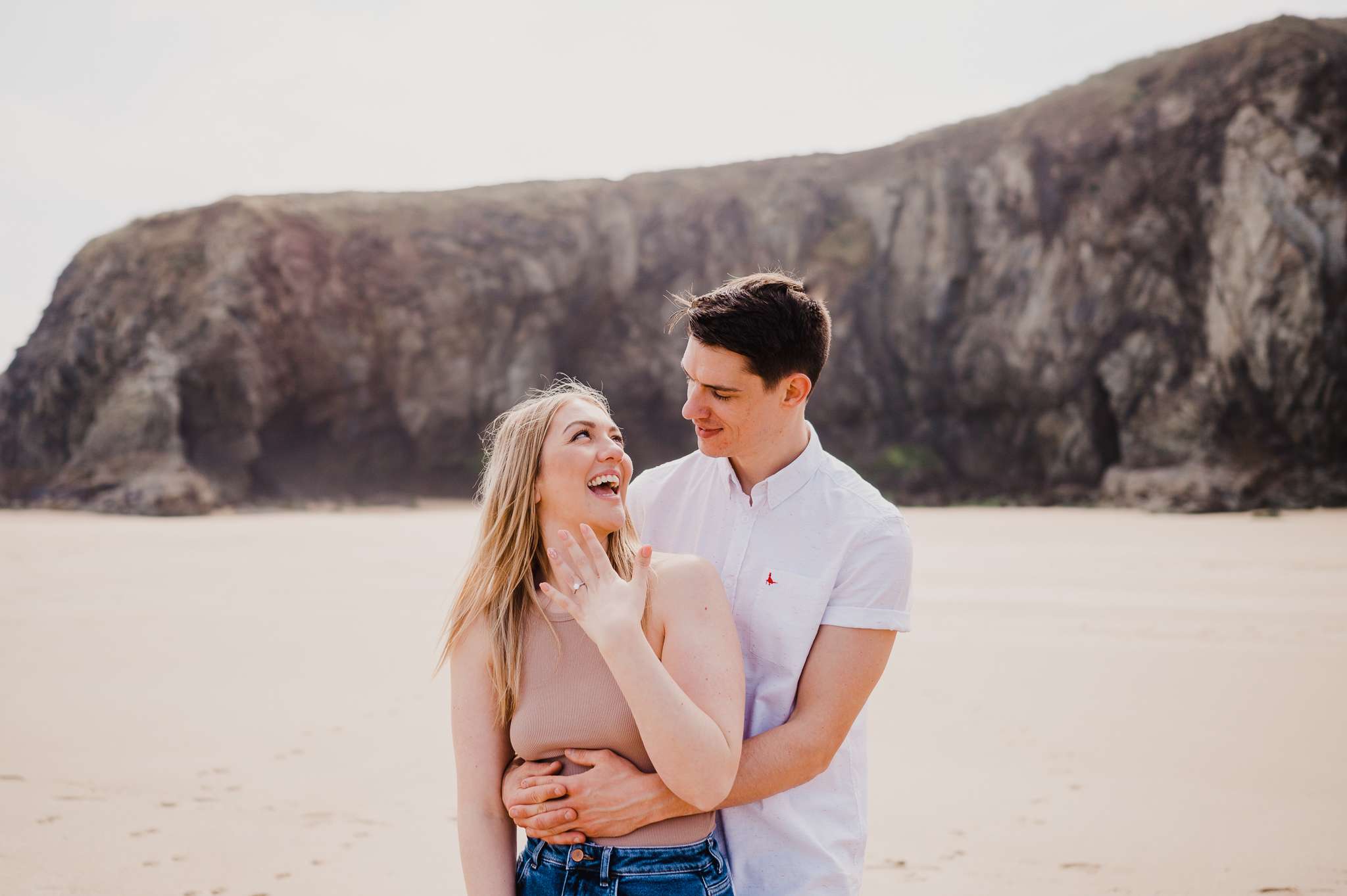 Proposal at Holywell Bay, Cornwall, UK