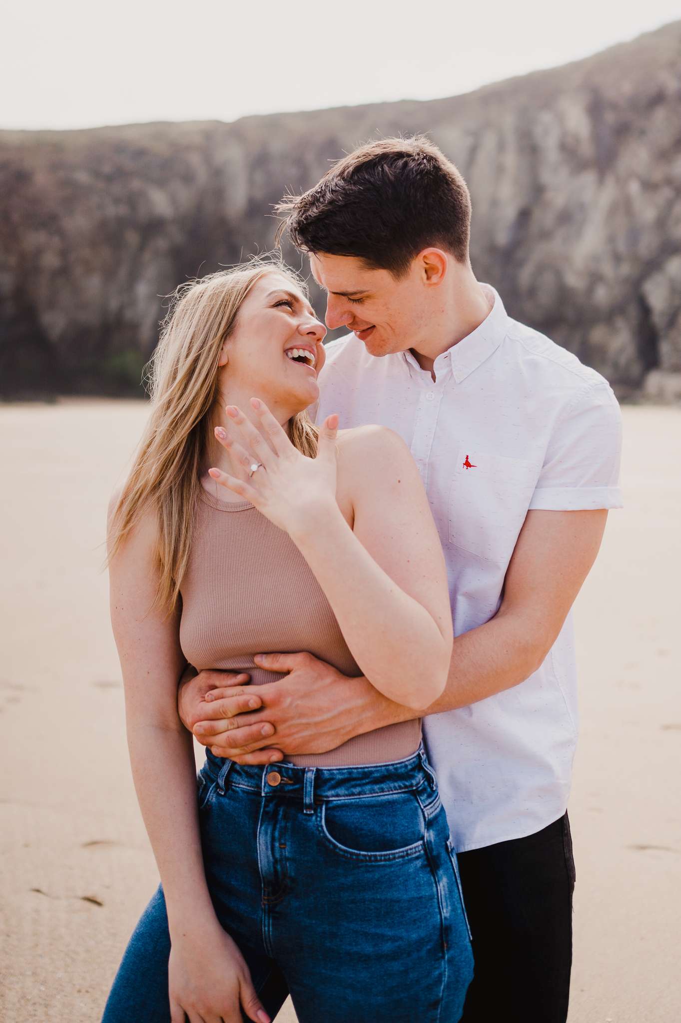 Proposal at Holywell Bay, Cornwall, UK