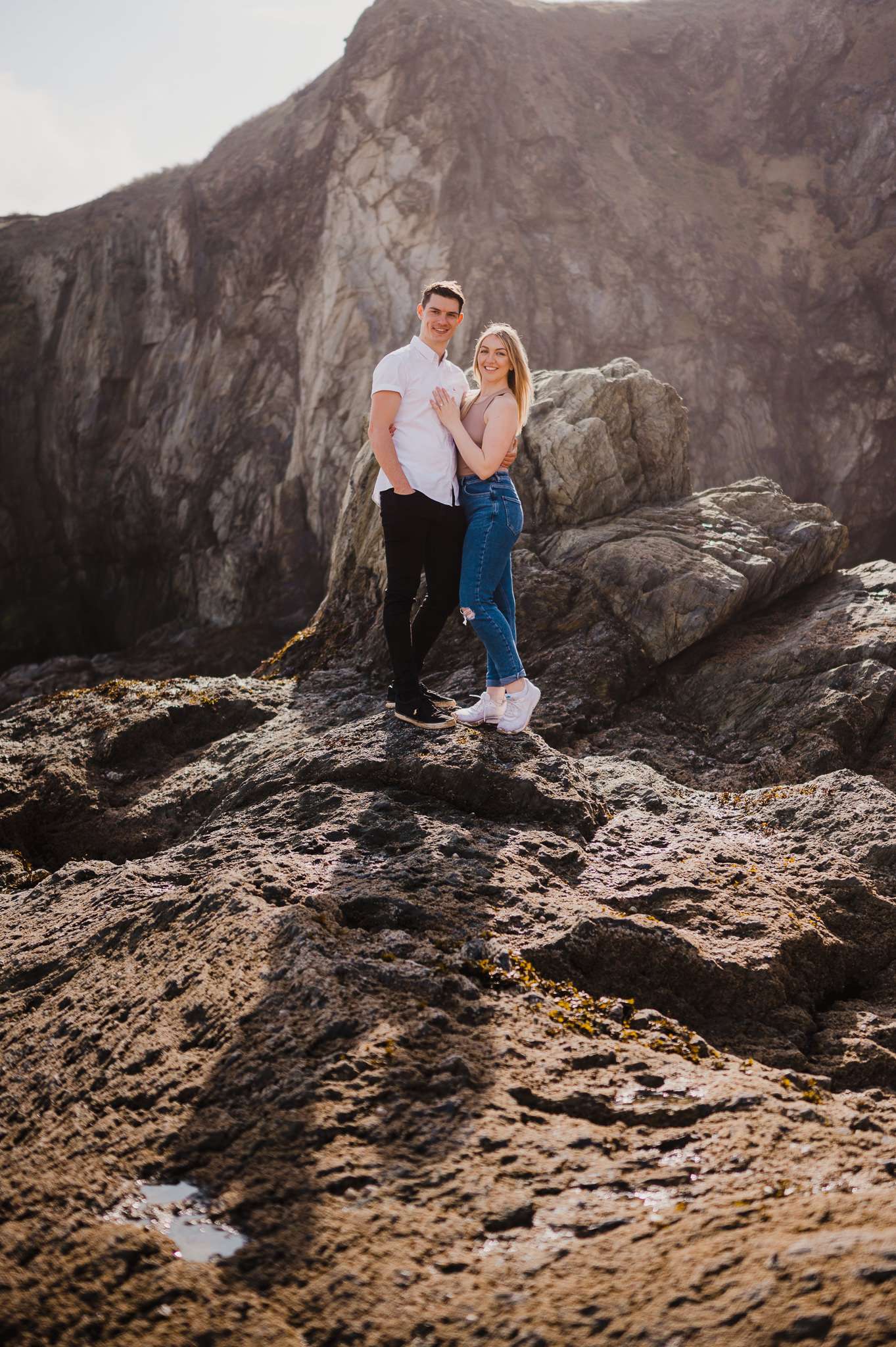 Proposal at Holywell Bay, Cornwall, UK