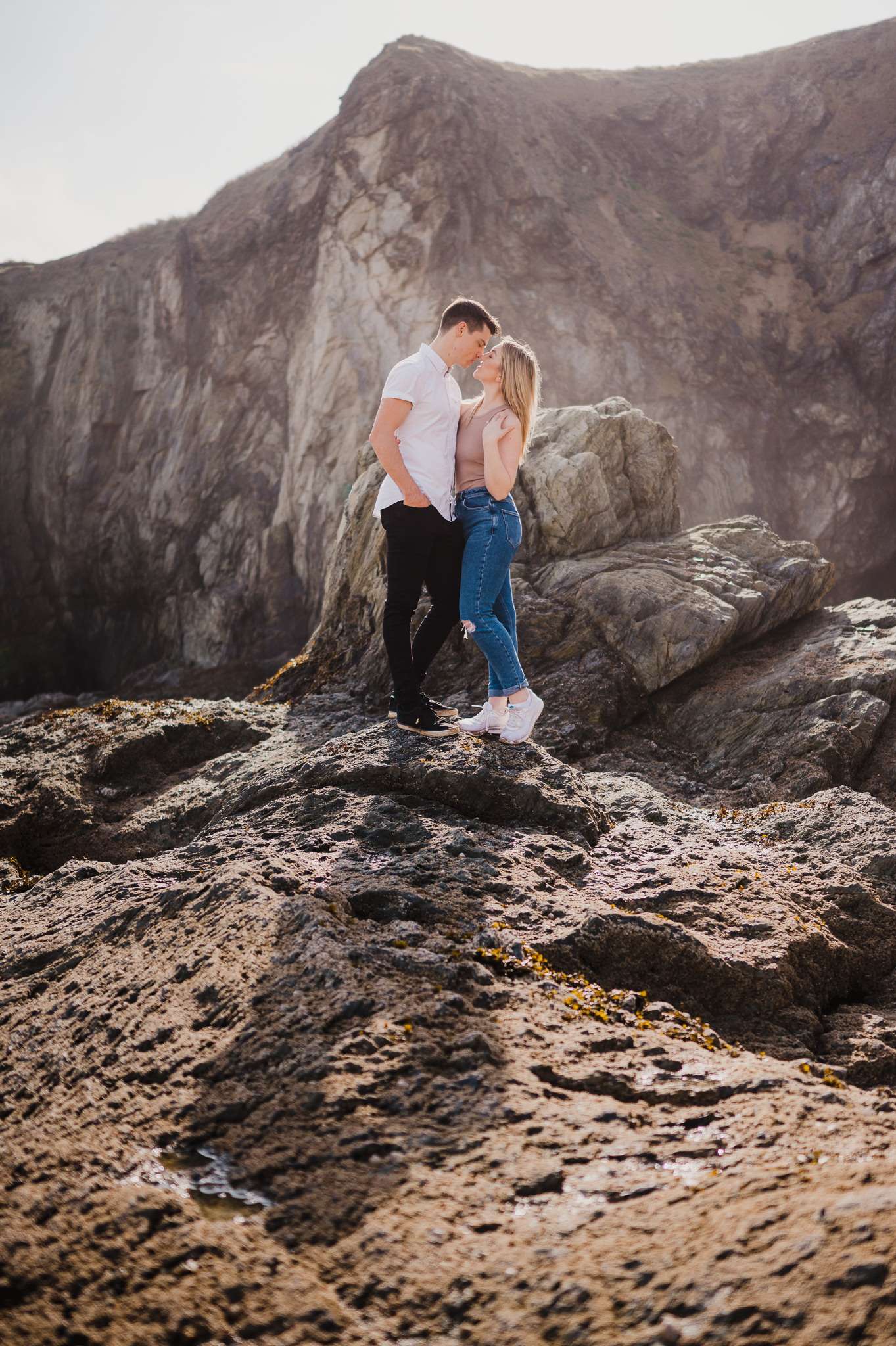Proposal at Holywell Bay, Cornwall, UK
