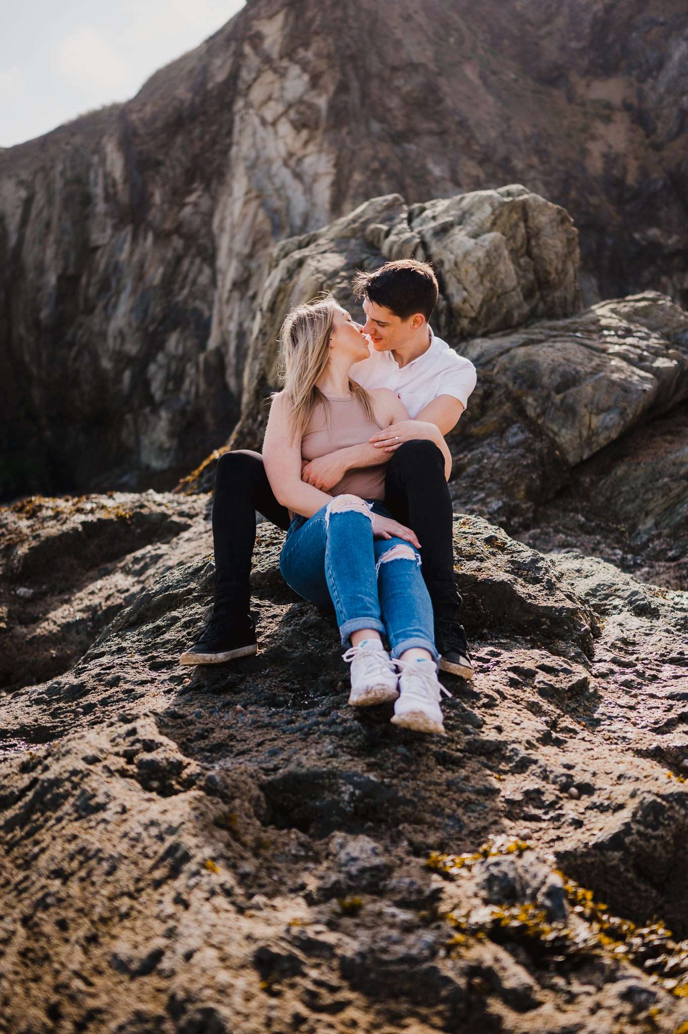 Proposal at Holywell Bay, Cornwall, UK