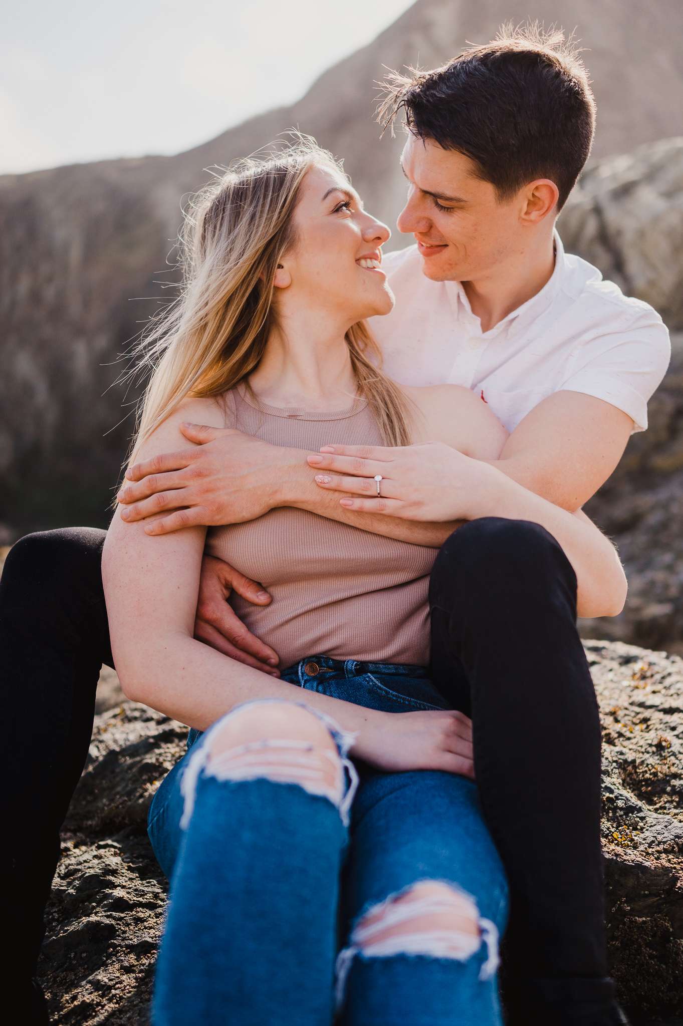 Proposal at Holywell Bay, Cornwall, UK