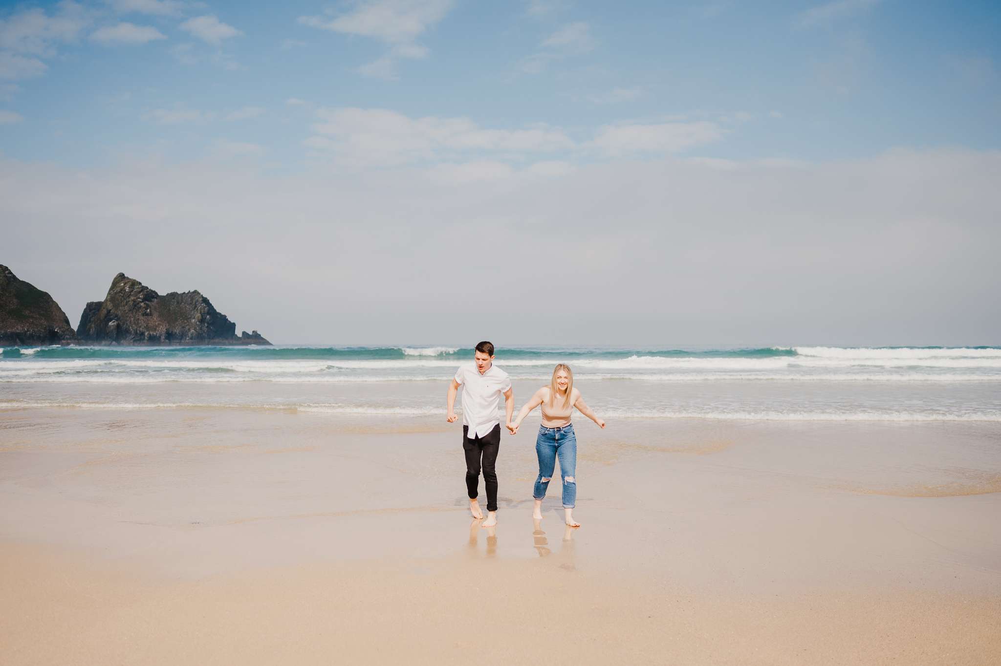 Proposal at Holywell Bay, Cornwall, UK