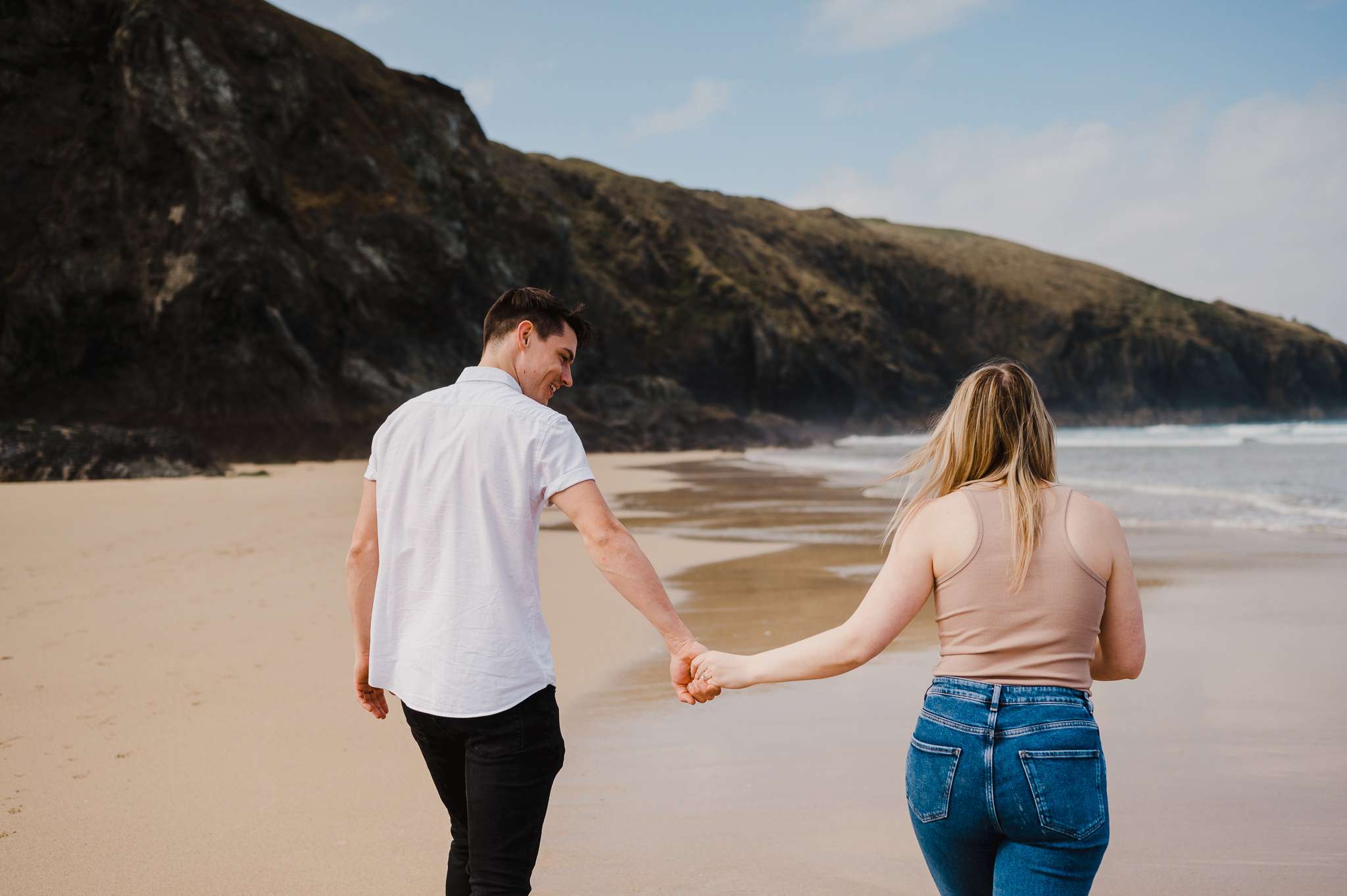 Proposal at Holywell Bay, Cornwall, UK