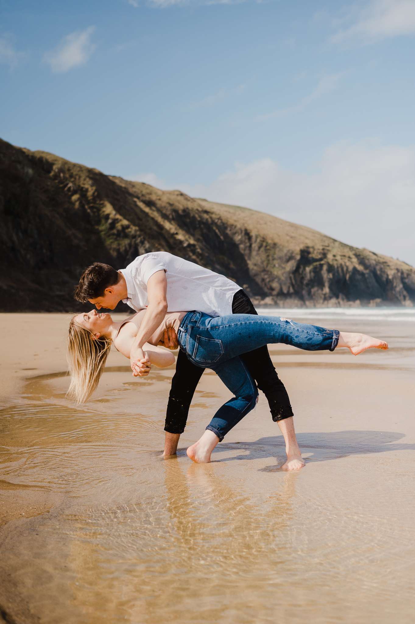 Proposal at Holywell Bay, Cornwall, UK