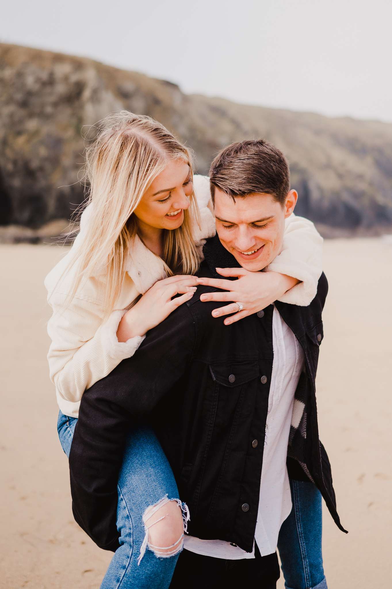 Proposal at Holywell Bay, Cornwall, UK