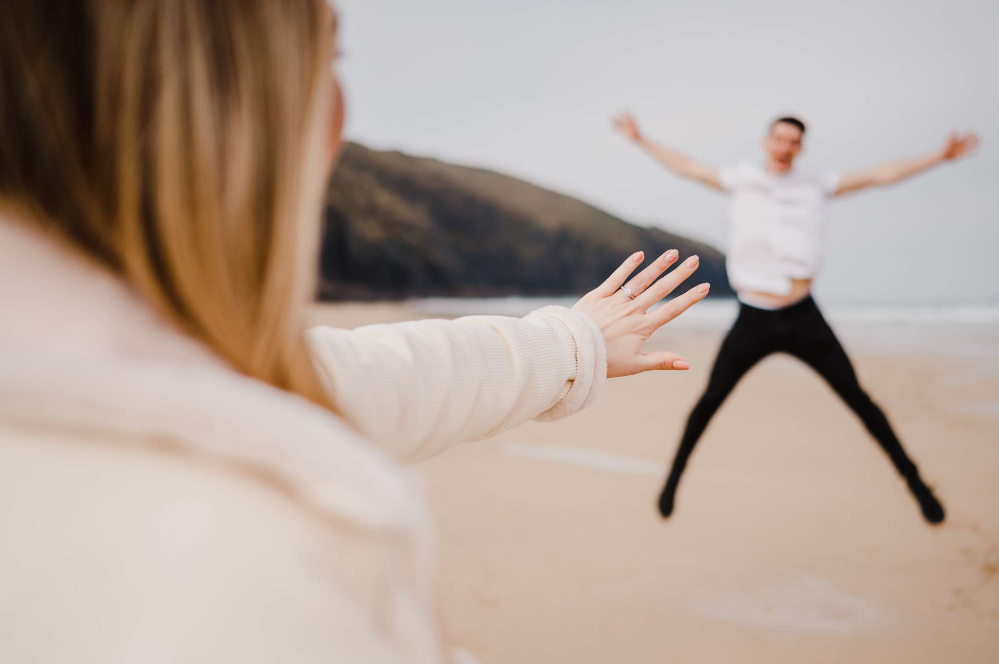 Proposal at Holywell Bay, Cornwall, UK
