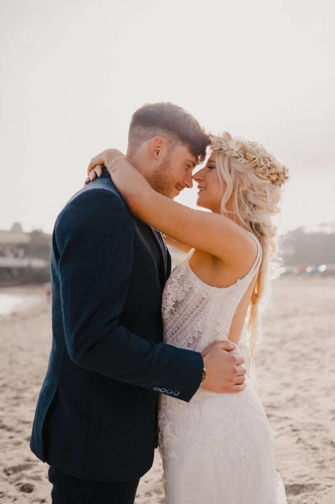 Cornwall Wedding Photography | Above The Bay Wedding Venue | Falmouth | Bride and Groom