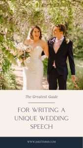 The Greatest Guide For Writing A Unique Wedding Speech